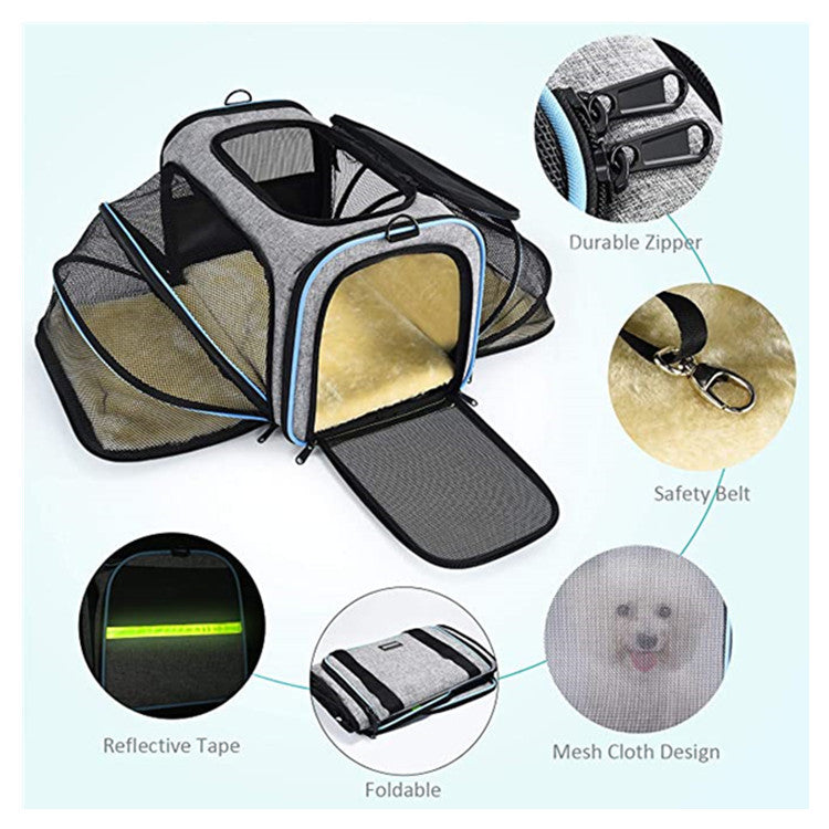 Uitbreidbare Soft Carrier voor Kat & Hond
