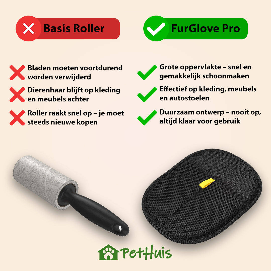 FurGlove Pro - Haarverwijderhandschoen