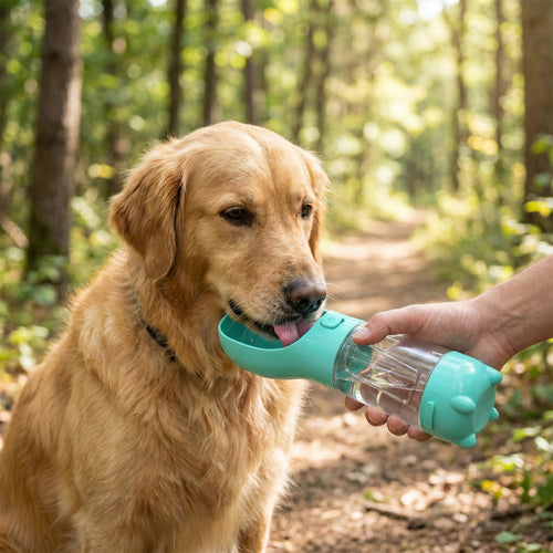 Draagbare 3-in-1 Honden Waterfles