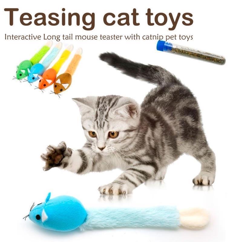 Lange Speelmuis met Kattenkruid