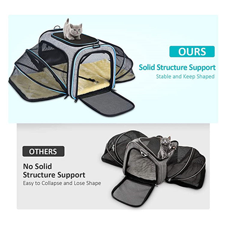 Uitbreidbare Soft Carrier voor Kat & Hond